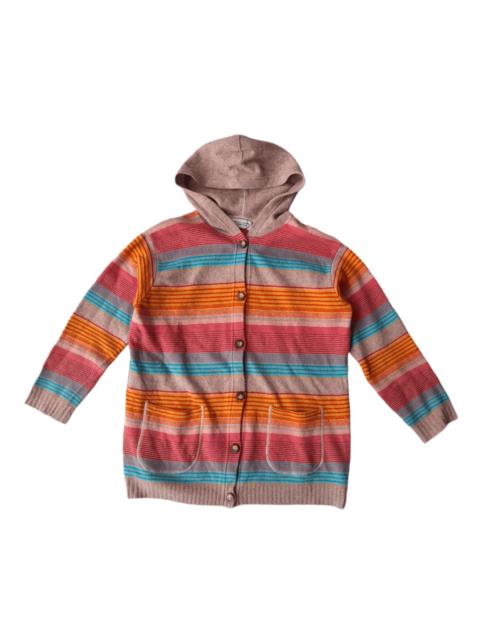 Other Designers United Colors Of Benetton - Benetton Rainbow Hooded Knit Button Ups