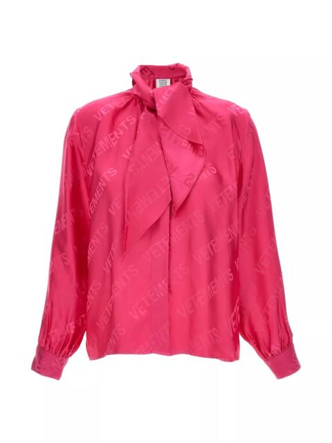 VETEMENTS 'Monogram' blouse