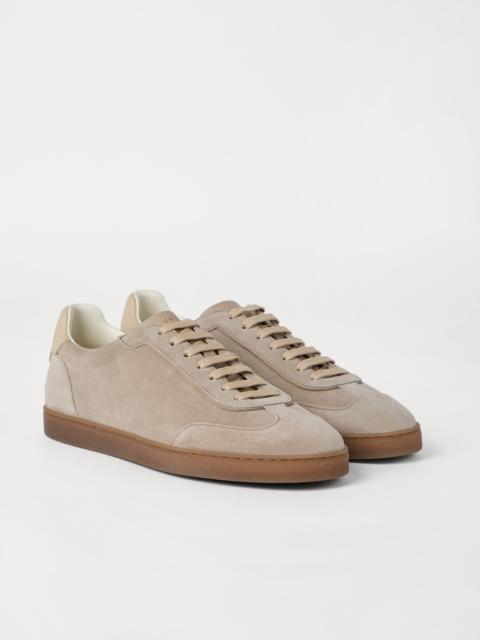 Brunello Cucinelli Washed suede sneakers