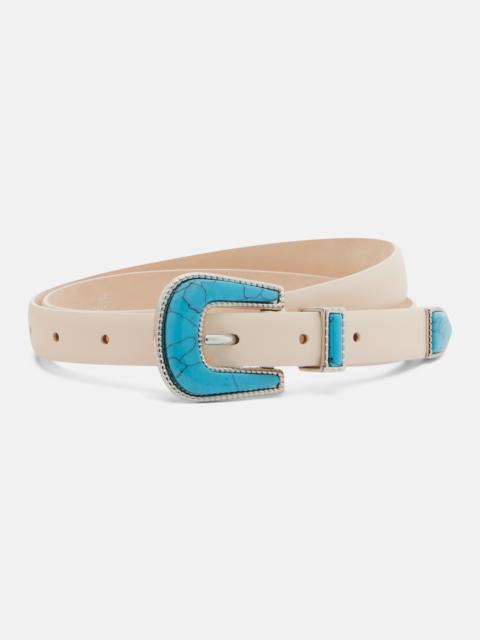 DÉHANCHE Travertine leather belt