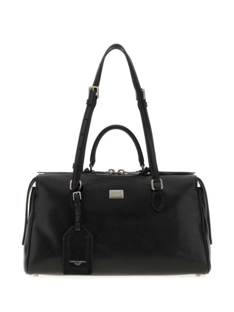 Dolce & Gabbana Dolce & Gabbana Women Black Leather Vittoria Handbag