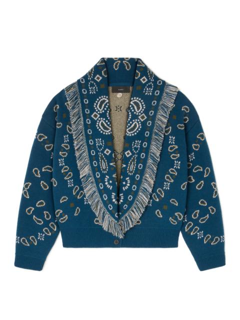 Alanui Bandana Jacquard Cardi-Bomber