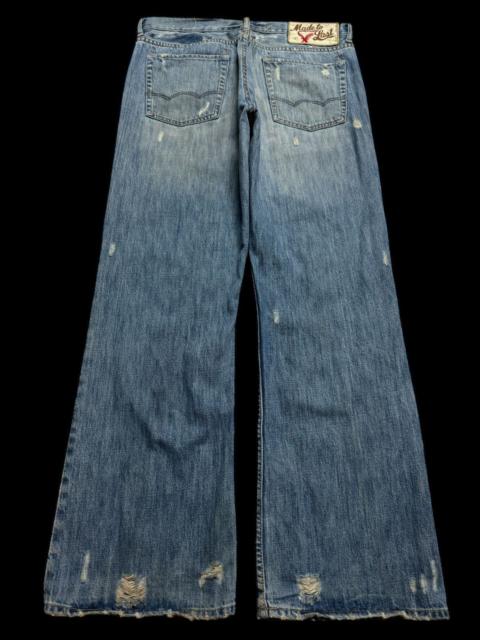 If Six Was Nine - 💥Flare💥90s American Eagle Sick Rusty Mudwash Distress Jean