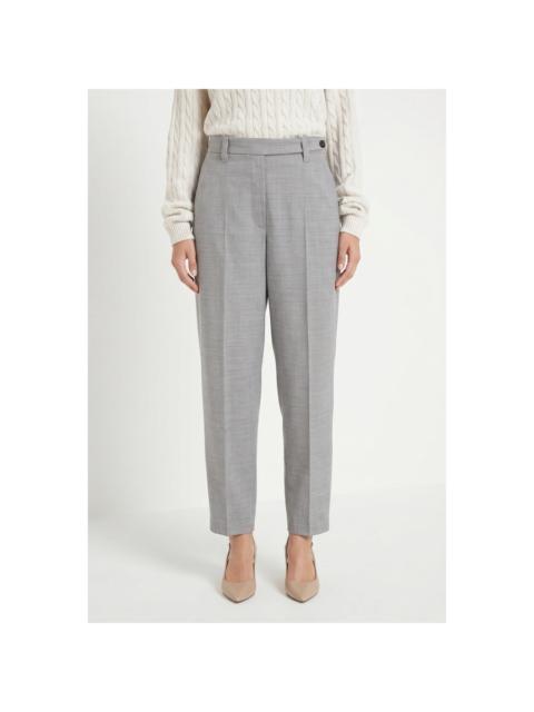 Brunello Cucinelli Brunello Cucinelli Wolight Grey Wool Trousers
