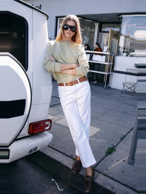 SPRWMN SOPHIA CROPPED SLIM BOYFRIEND DENIM