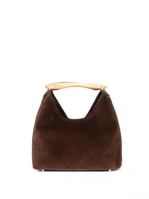 Elleme Small Boomerang Suede Brownie