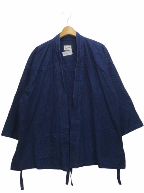 Other Designers Vintage - Vintage Indigo Sanjuro Nogi Kendo Kimono Style Jacket
