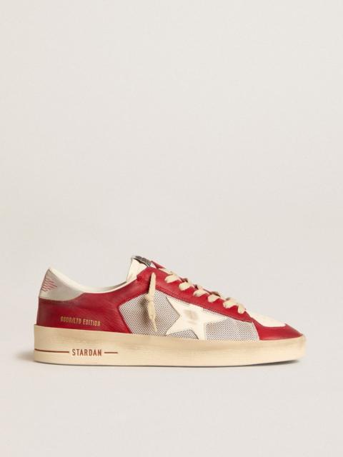 Golden Goose Stardan LTD in mesh and nubuck with nappa star and leather heel tab