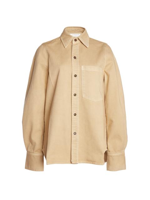 Victoria Beckham Slim Cotton Shirt yellow