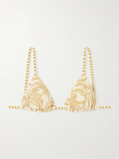 ERES Voyage Hamac Printed Triangle Bikini Top