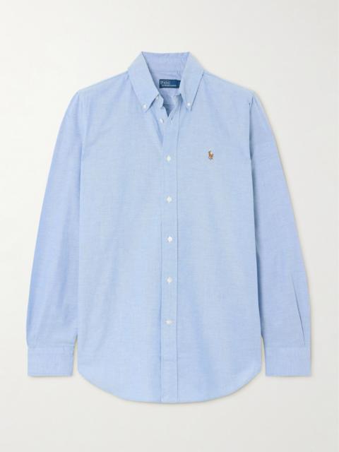 Polo Ralph Lauren Embroidered Cotton-blend Oxford Shirt