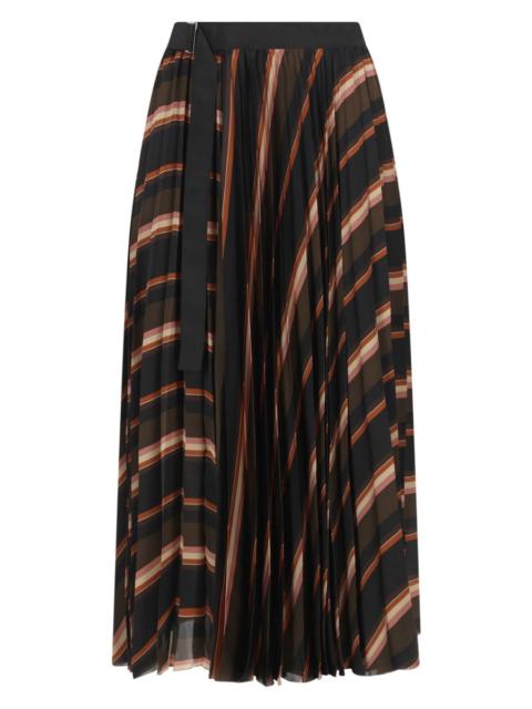 sacai HORIZONTAL STRIPE PRINT SKIRT
