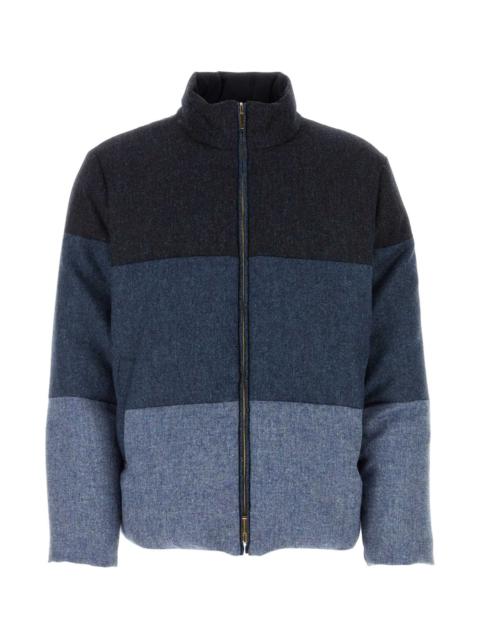 Thom Browne Men Multicolor Wool Reversible Down Jacket