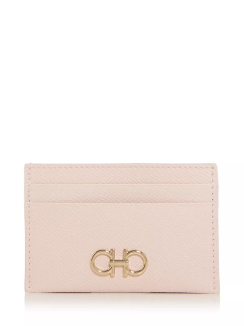 FERRAGAMO Gancini Leather Card Case