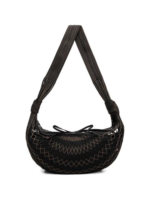 Lemaire Brown & Black Croissant Filt Bag