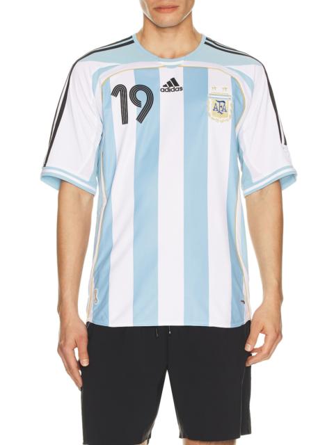 adidas Originals AFA Argentina Home 2006 Messi 19 World Cup Jersey