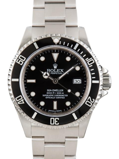 ROLEX Men's Rolex Sea-Dweller Ref 16600 Black Dial