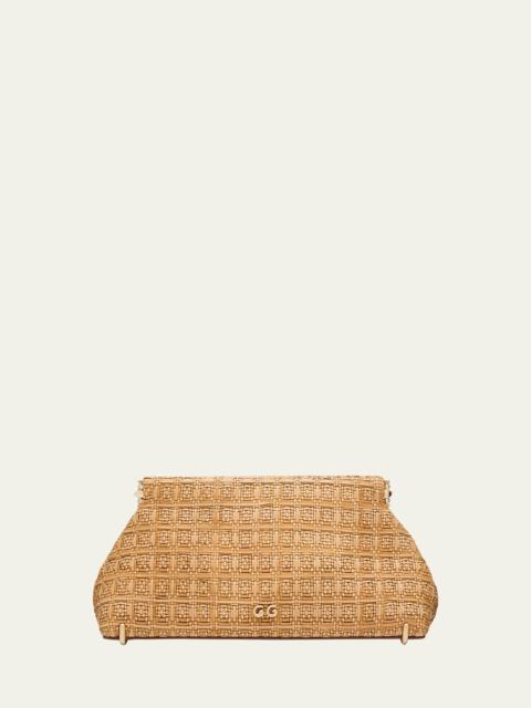 Cult Gaia Lillia Mini Woven Clutch Bag