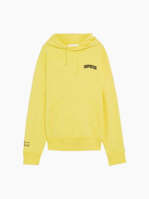 Helmut Lang Printed French cotton-terry hoodie
