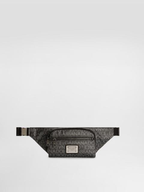 Dolce & Gabbana Small coated jacquard belt bag