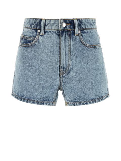 Alexander Wang Embellished denim shorts