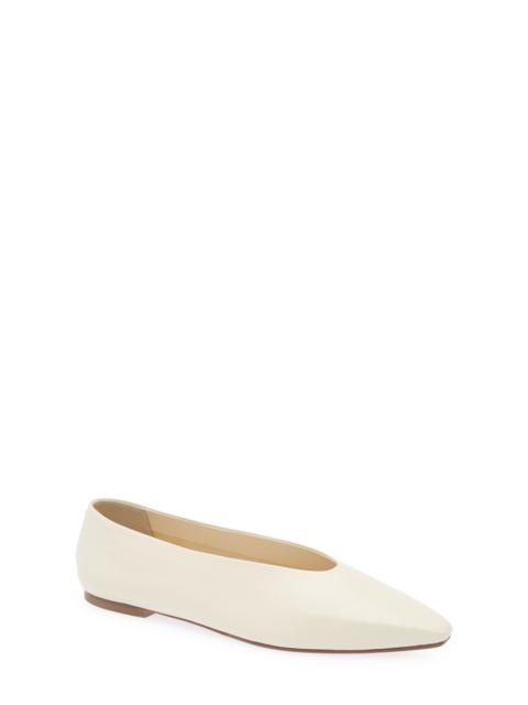 Aeyde aeyde Betty Pointed Toe Flat in Creamy at Nordstrom