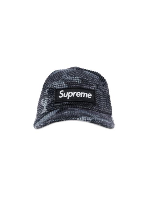 Supreme Supreme Camo Grid Velvet Camp Cap 'Black Camo'