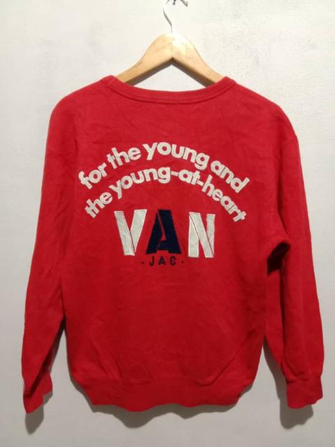 Vintage VAN JAC spellout Sweatshirt Made In Japan - 5kir