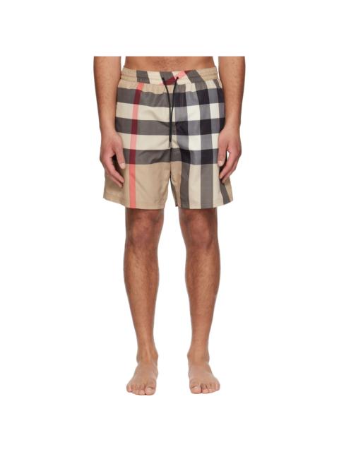 Burberry Beige Guildes Swim Shorts