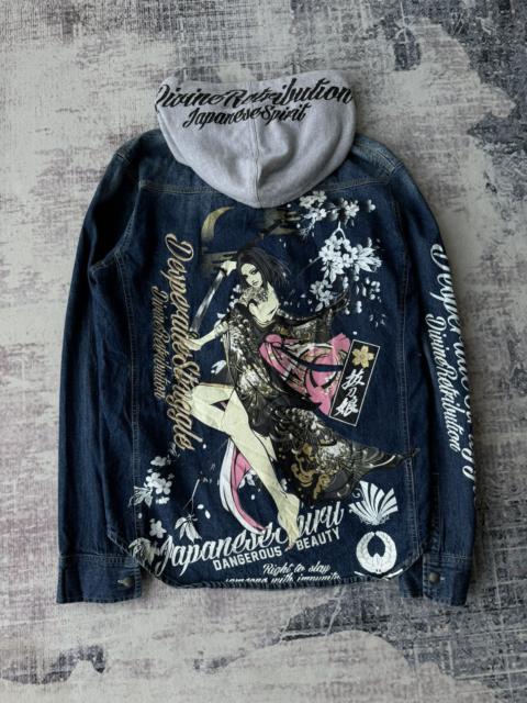 Other Designers Japanese Brand - Vintage Devine Retribution Sukajan Hoodie / HystericEvisu