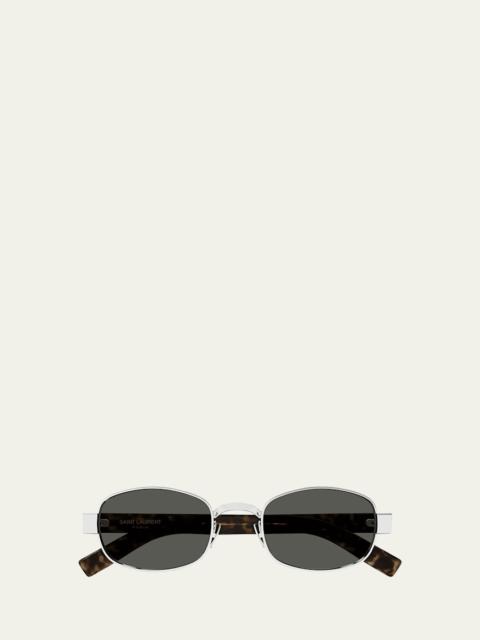 SAINT LAURENT Unisex Round Metal Sunglasses