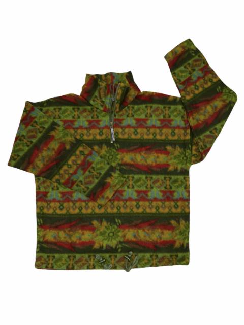 Other Designers Vintage - F.Mountain Navajo/Aztec Printed Fleece Jacket