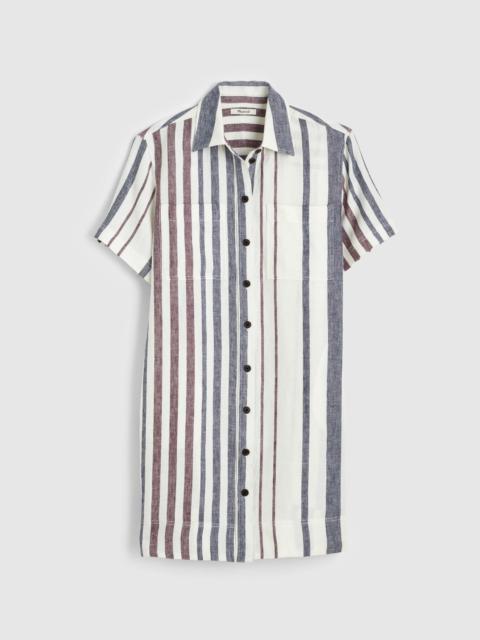 Madewell Relaxed Mini Shirtdress in 100% Linen