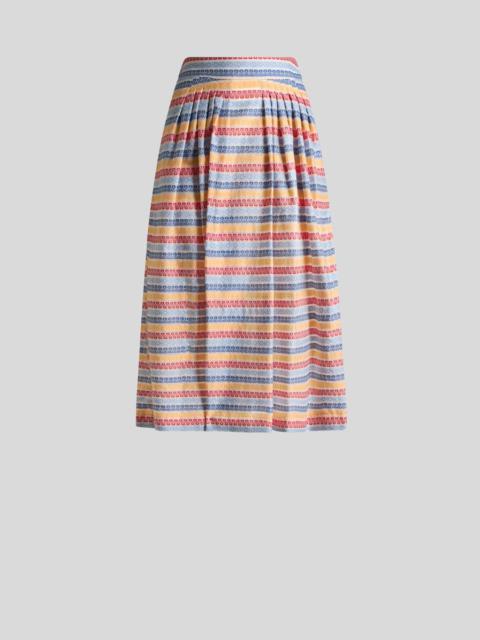 Etro COTTON-BLEND JACQUARD MIDI SKIRT
