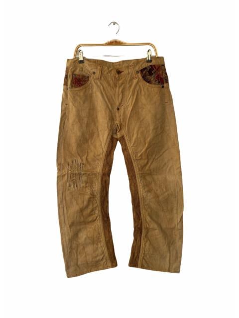 Other Designers Mizra Jeans Kyoto - Vintage Mizra Jeans Reconstruction PatchWork Jeans Rare