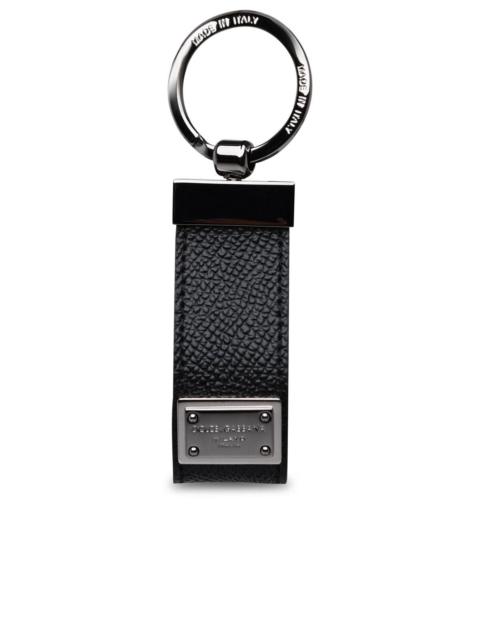 Dolce & Gabbana Dolce & Gabbana Black Leather Dauphine Keyring Men