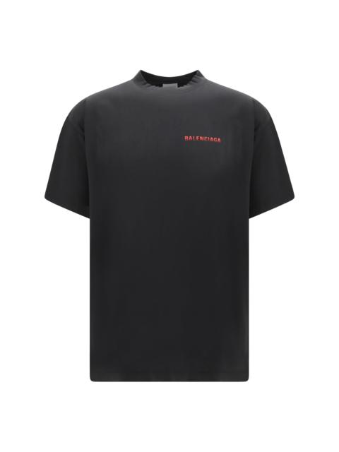 BALENCIAGA Balenciaga Cotton Logo T-shirt Black