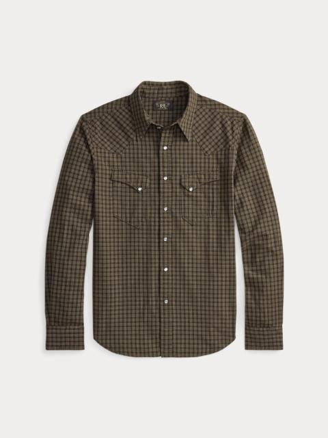 RRL by Ralph Lauren Slim Fit Checked Western Shirt