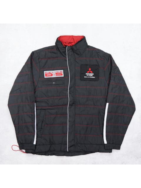 Other Designers Vintage 90s Delica D:5 Mitsubishi Motors Big Logo Bomber Quilted Jacket