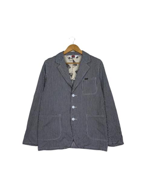 Other Designers BEN DAVIS Hickory Striped Casual Jacket #1077-C49