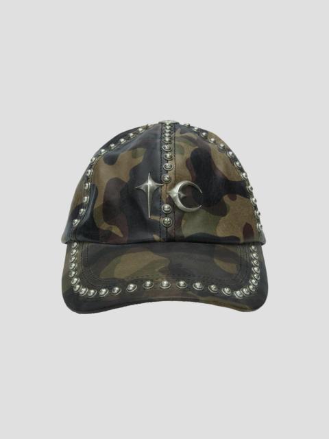 Thug Club STUDDED CAMO LEATHER CAP