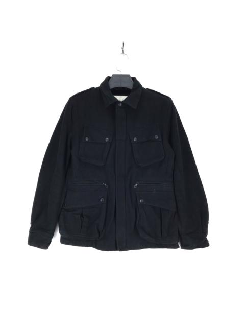 Other Designers Nano Universe - Nano Universe 4 Pocket Zipper Wool Chore Jacket #2219-87