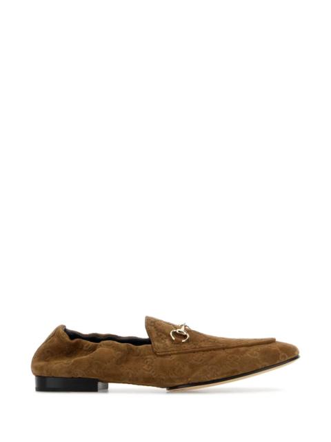 GUCCI Gucci Women Camel Suede Loafers