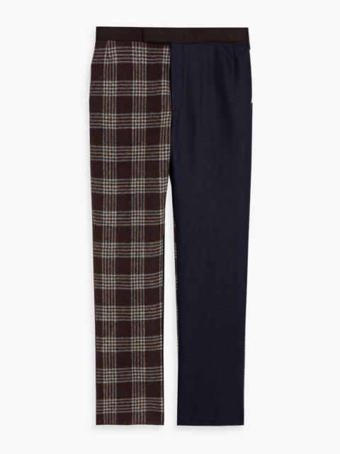 Thom Browne Prince of Wales checked wool-tweed pants