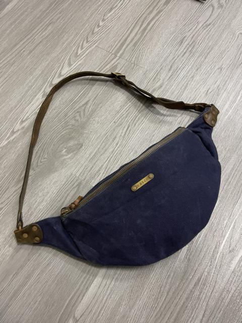 Unisex canvas&leather VASCO japan handmade crossbody bag