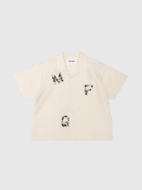 Story mfg. GREETINGS S/S SHIRT "CLOVER EMBROIDERY"