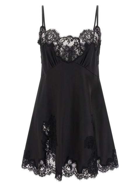 Dolce & Gabbana Satin and lace dress