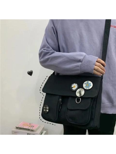 Japanese Brand - Black Color Shoulder Messenger Bag