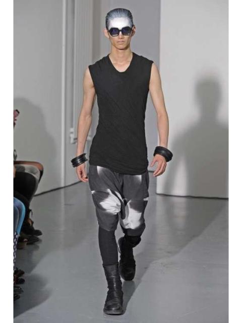 Julius SS2012 Julius 7 Edge Runway Cropped Sleeve Dress Shirt