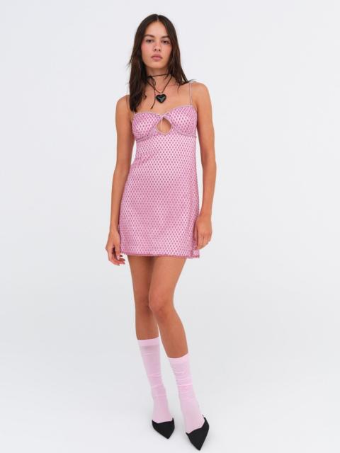 For Love & Lemons Glitter Slip Dress